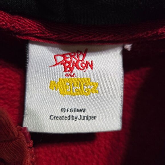 FGTeeV Derpy Bacon And Meggz  Kids Size M/L Hoodie Missing Hoodie Graphics - Picture 6 of 8